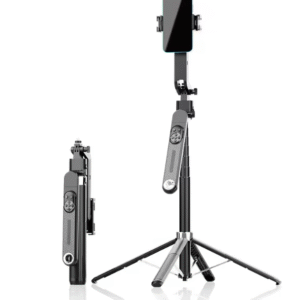 Q515TK Auto Face Tracking Selfie Stick Tripod with Wireless Remote Control Smart Auto AI Tracking Stabilizer Gimbal (5.8) foot