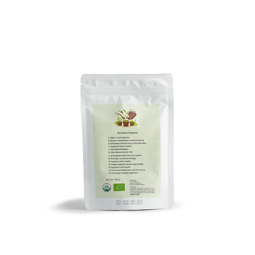 Glarvest Organic Matcha Green Tea 100g - Image 2